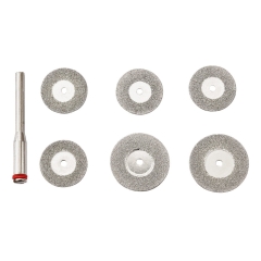Diamentowe tarcze tnące 7 elementów Ø16 mm/20 mm