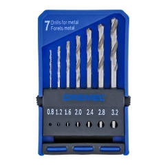 Zestaw wierteł precyzyjnych 628 7 elementów 0,8/1,2/1,6/2,0/2,4/2,8/3,2 mm