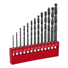 Zestaw wierteł 13 elementów Ø1,5-6,5 mm