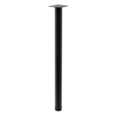 Noga meblowa 91cm, regulacja wysokości, matowo-czarna