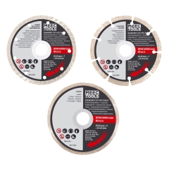 Diamentowe tarcze tnące 3 elementy Ø125 mm