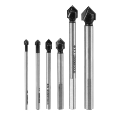 Zestaw wierteł do glazury/klinkieru 6 elementów Ø4/5/6/8/10/12 mm