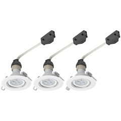 Lampy punktowe 3 szt. 345 lm 4,9 W IP20