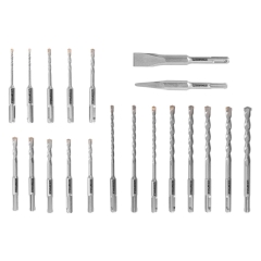 Zestaw wierteł i dłut SDS+ 20 elementów SDS+