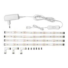 Listwy LED 4 szt. 400 lm 3500 K 12 V
