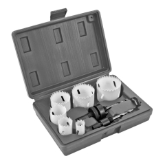 Zestaw wierteł koronowych 9 elementów Ø22 / 29 / 35 / 44 / 51 / 64 mm