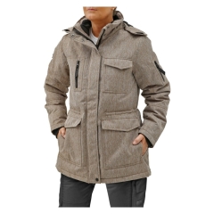 Parka damska S, 3000mm, brązowa, S