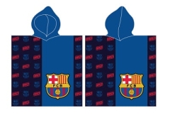 Ręcznik Kąpielowy z kapturem 60x120 FC Barcelona FCB Poncho na plażę basen