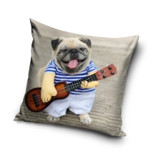 Poszewka mikrofibra 40x40 cm Dekoracyjna Pies Piesek dla Psiarzy Ozdobna