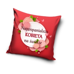Poszewka Jasiek 40x40 na Walentynki Dzień Kobiet idealna na Prezent Ozdobna