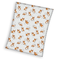 Ciepły Miękki Koc Kocyk flanelowy 130x170cm PIESKI Corgi Psy wzór zwierzaki
