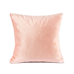 Poszewka WELUROWA 40x40 Velvet Plusz Różowa