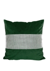Poszewka na poduszkę 40x40 CYRKONIE VELVET ZIELONA