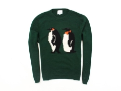 *D TopMan Mens Sweater Pingwins Green size XL