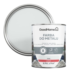 Farba antykorozyjna GoodHome połysk biały 0,75 l