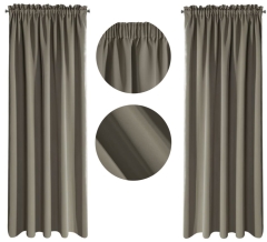 ZASŁONA ZACIEMNIAJĄCA NA TAŚMIE 135X270 BEŻOWA