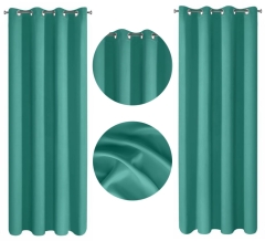 Zasłona zaciemniająca 135x250 Turkus Kółka