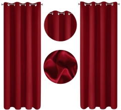 Zasłona zaciemniająca czerwona Blackout 100% 135x250