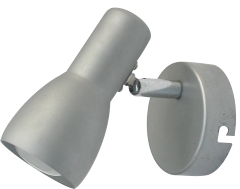 Lampa Kinkiet E14 SZARO Srebrny