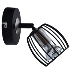 Lampa Kinkiet LED GU10 Czarny Matowy Satyna Nikiel