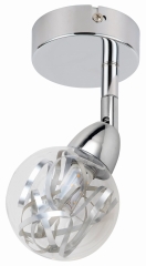 Lampa Kinkiet 6W LED SMD GŁÓWKA 6 Chrom Bezbarwny