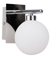 Lampa Kinkiet Chrom G9 Klosz Biały