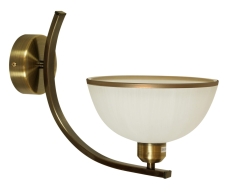 Lampa Kinkiet E27 Klosz Z PASKIEM CIEMNA Patyna