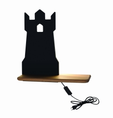 Lampa Kinkiet 4W LED 4000K Dla dzieci z wtyczką Czarny
