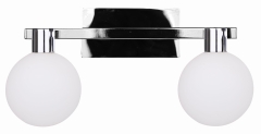 Lampa Kinkiet Chrom G9 Klosz Biały