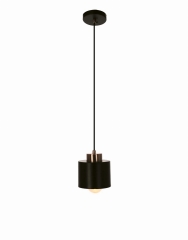 Lampa Wisząca Żyrandol czarna E27 Klosz Czarny
