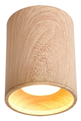 Tuba Lampa Sufitowa Żyrandol GU10 7 9 10 Drewniany