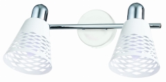 Lampa Sufitowa Żyrandol Listwa E14 Chrom Biały