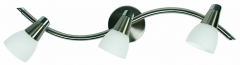 Lampa Sufitowa Żyrandol Listwa G9 Nikiel MAT Chrom Biały