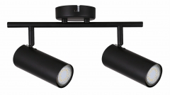 Lampa Sufitowa Żyrandol Czarny GU10 Klosz Czarny