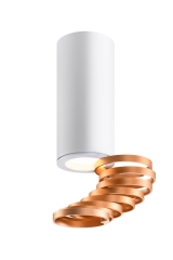 Tuba Lampa Sufitowa Żyrandol GU10 6 20 Złoty Biały