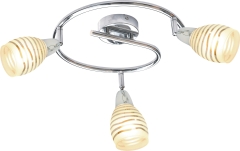 Lampa Sufitowa Żyrandol E14 LED Chrom