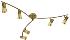 Lampa Listwa R50 E14 Złoto Patyna