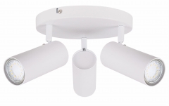 Lampa Sufitowa Żyrandol Biały GU10 Klosz Biały