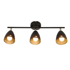 Lampa Sufitowa Żyrandol Listwa E14 Czarny