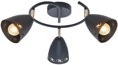 Lampa Sufitowa Żyrandol E14 Czarny