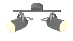 Lampa Sufitowa Żyrandol Listwa E14 Szary