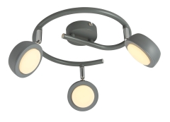 Lampa Sufitowa Żyrandol 6W LED Szary 3000K