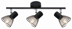 Lampa Sufitowa Żyrandol Listwa E14 Czarny