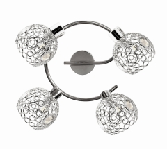 Lampa G9 Chrom Kryształki Przezroczysta