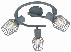 Lampa Sufitowa Żyrandol E14 Szary