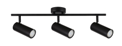 Lampa Sufitowa Żyrandol Czarny GU10 Klosz Czarny