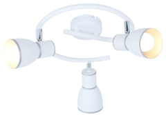 Lampa Sufitowa Żyrandol E14 Biały Chrom