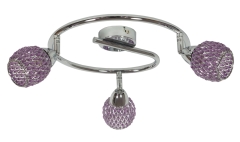Lampa Sufitowa Żyrandol G9 Fiolet