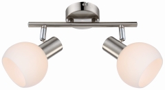 Lampa Sufitowa Żyrandol Listwa 4W E14 LED RGB Satyna Nikiel Z PILOTEM