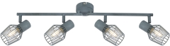 Lampa Sufitowa Żyrandol Listwa E14 Szary